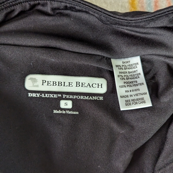 Pebble Beach Dry-Luxe Back Hem Box Pleat 15" Skort - Picture 4 of 5